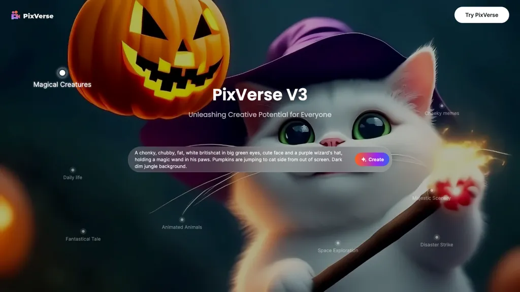 PixVerse 工具截图