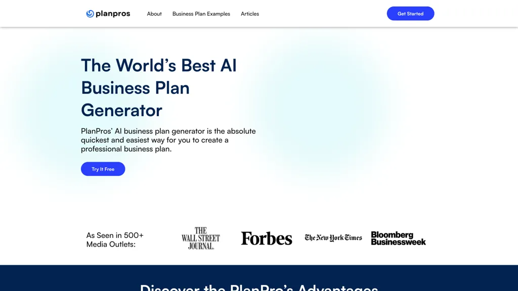 PlanPros.ai 官网截图