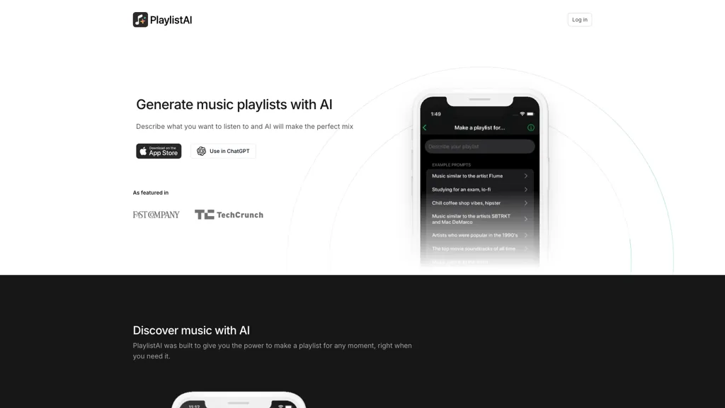 PlaylistAI 工具截图