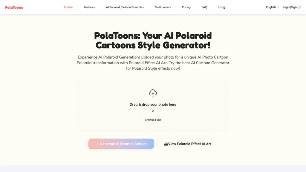 PolaToons 官网截图