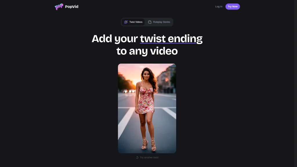 PopVid.ai 官网截图