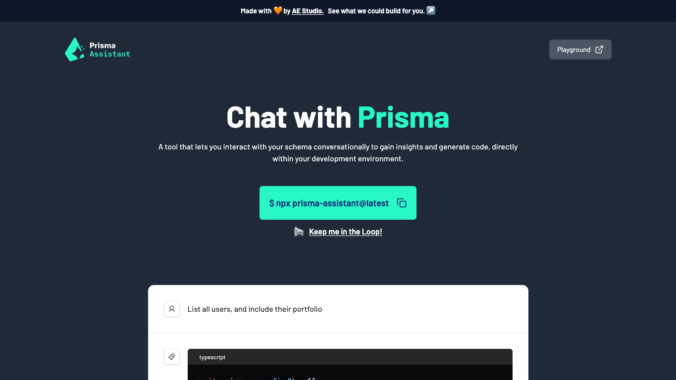 Prisma Assistant 官网截图