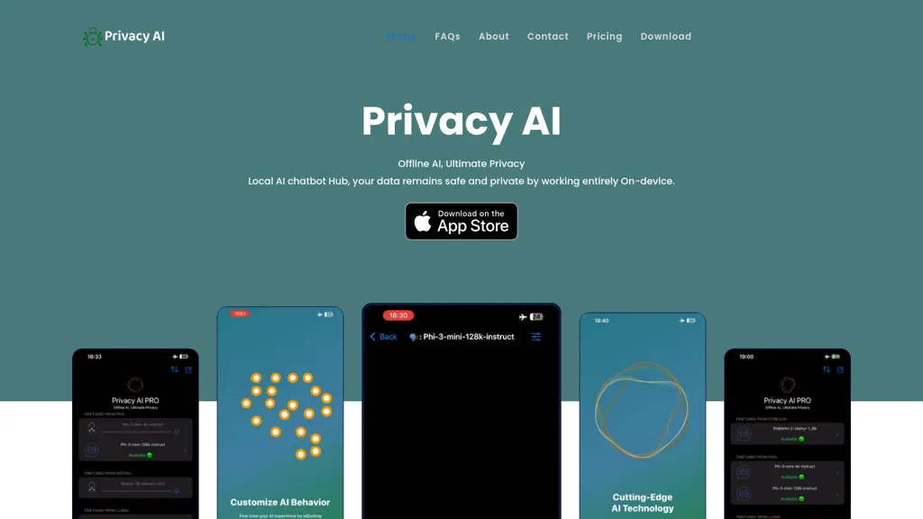 Privacy AI 官网截图
