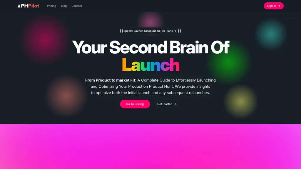 Product hunt Pilot 工具截图