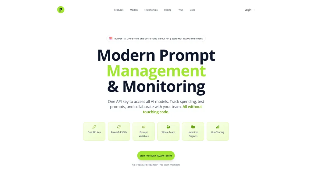 PromptGround 官网截图