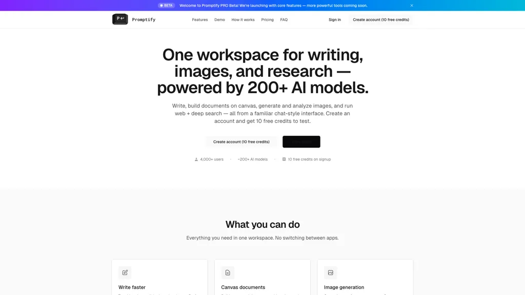 Promptify 工具截图