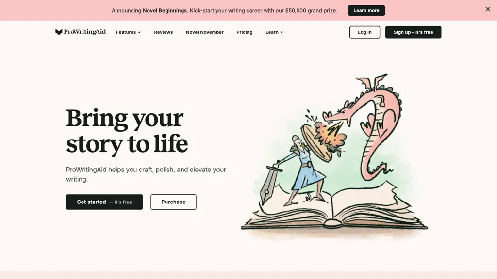 ProWritingAid 官网截图