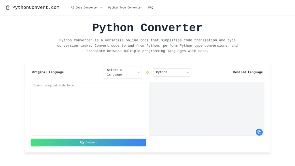 Python Converter 工具截图