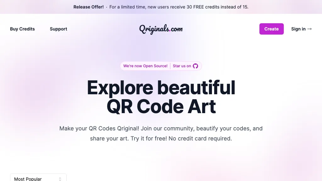 Qriginals 官网截图