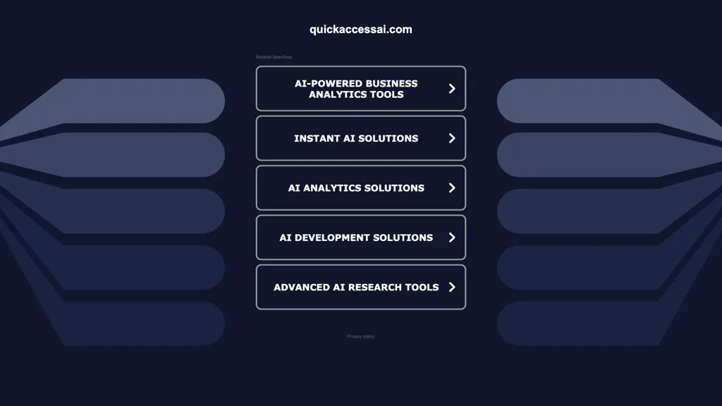 Quick Access Ai 官网截图