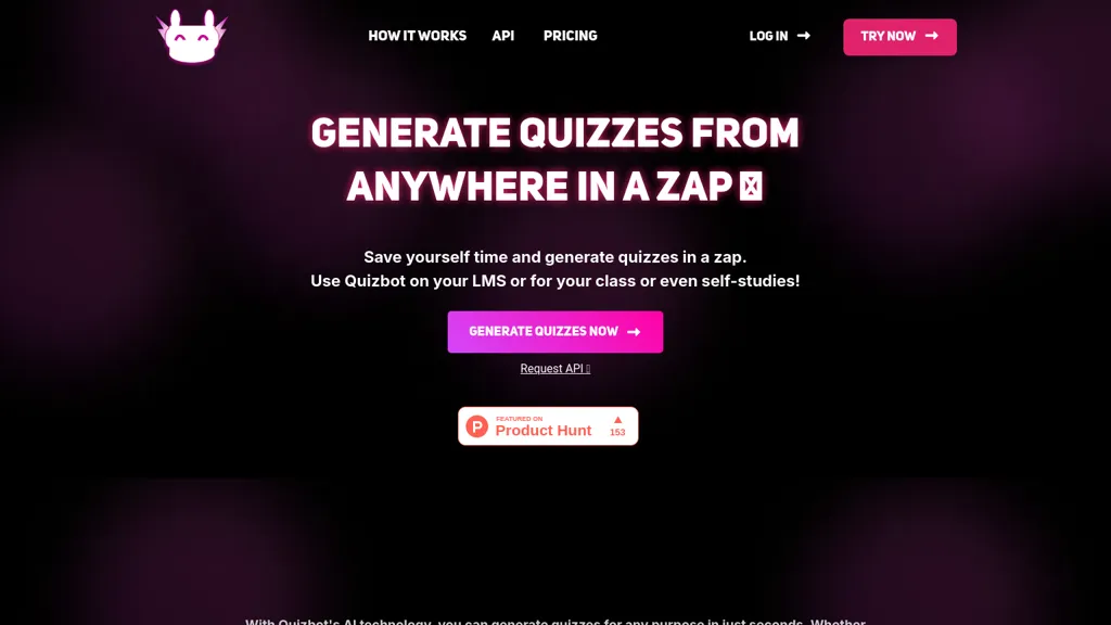Quizbot 官网截图