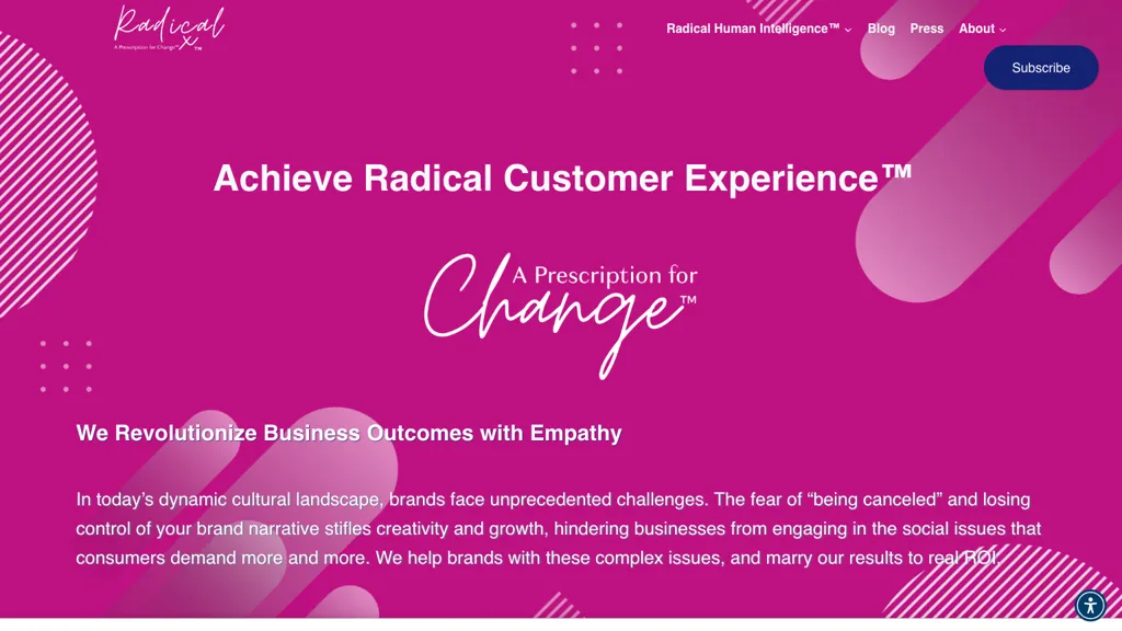 Radical Human Intelligence™ 官网截图