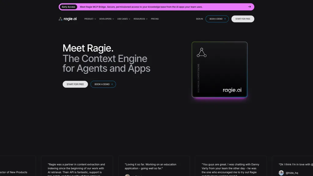 Ragie 官网截图