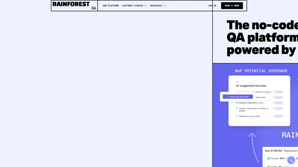 Rainforest QA 工具截图
