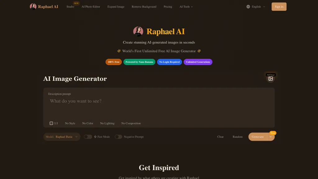 Raphael AI 工具截图