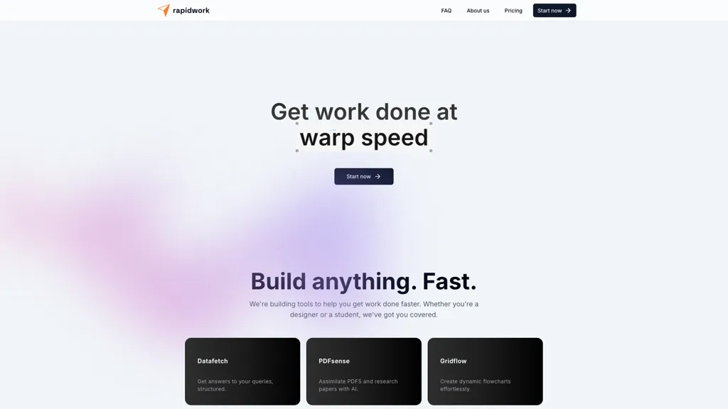 rapidwork.ai 工具截图