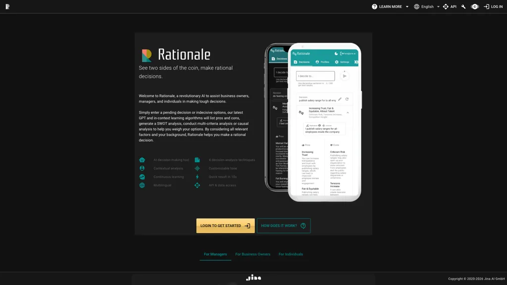 Rationale AI 官网截图