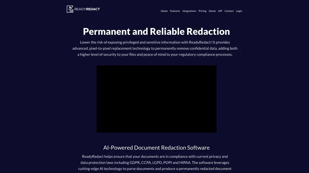 ReadyRedact Document Redaction 工具截图