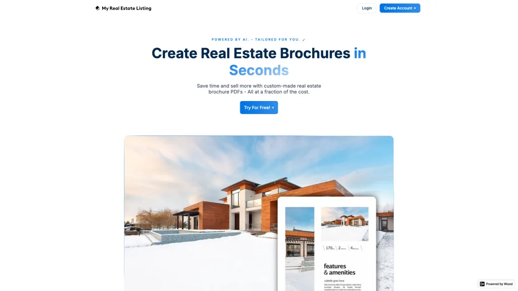 Real Estate Listing 官网截图