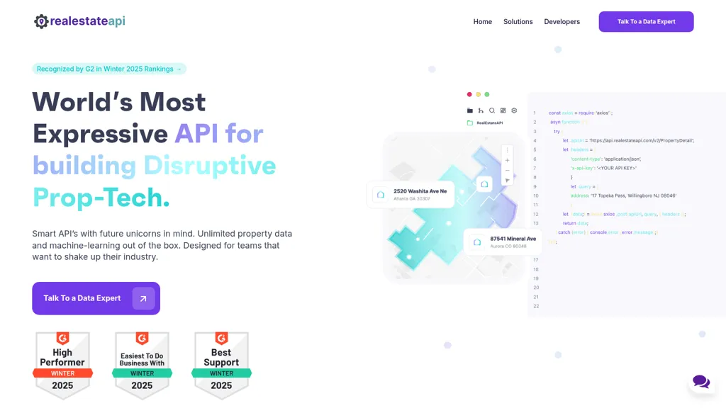 RealEstateAPI.com 工具截图