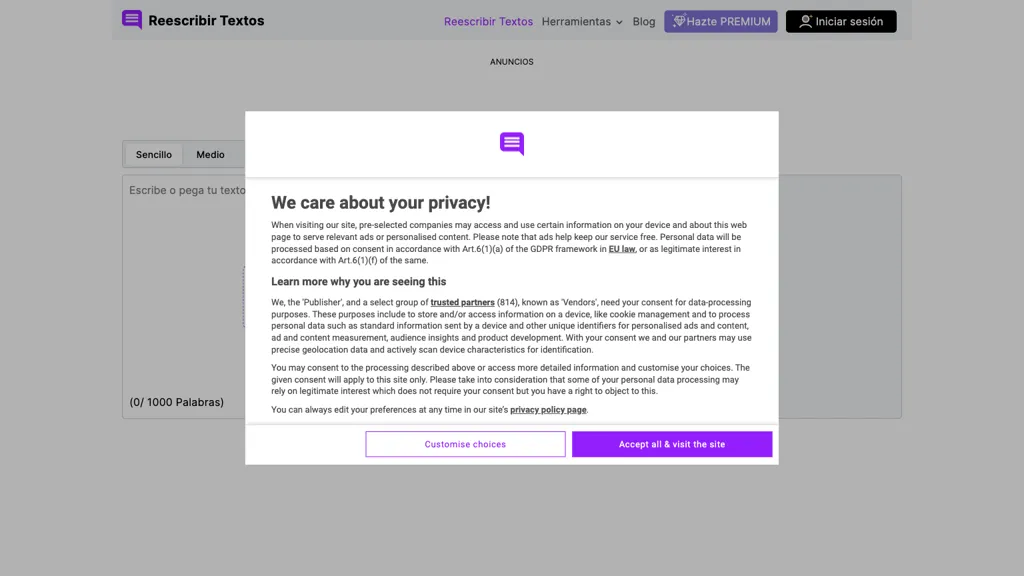 reescribirtextos.net 官网截图