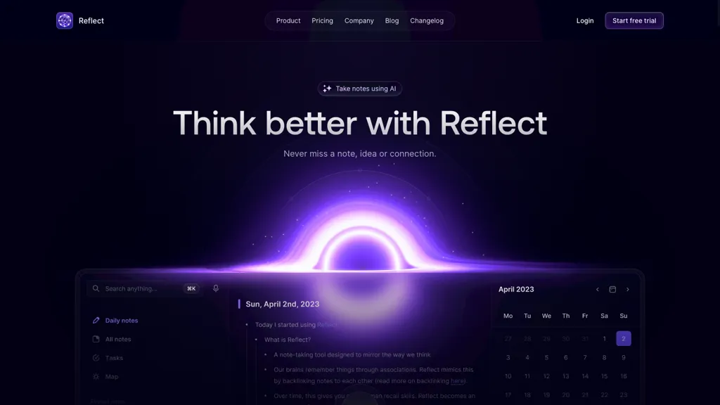 Reflect 官网截图
