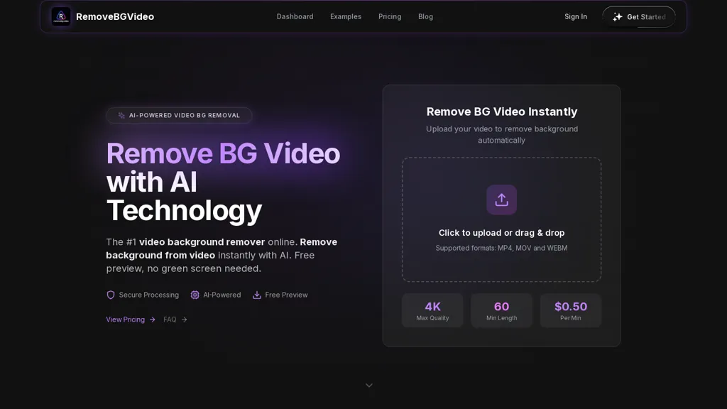 RemoveBGVideo 工具截图
