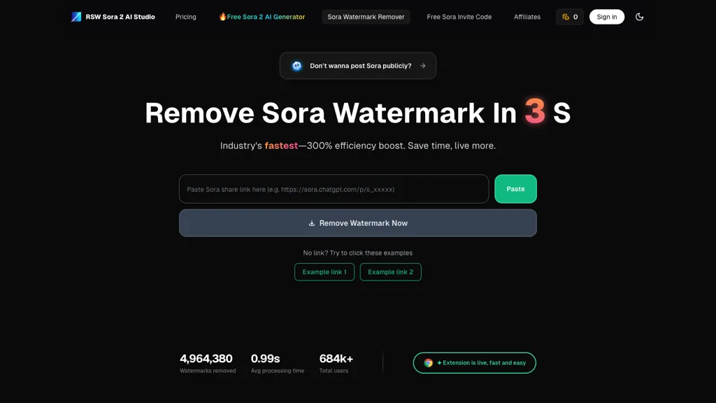 RemoveSoraWatermark 工具截图