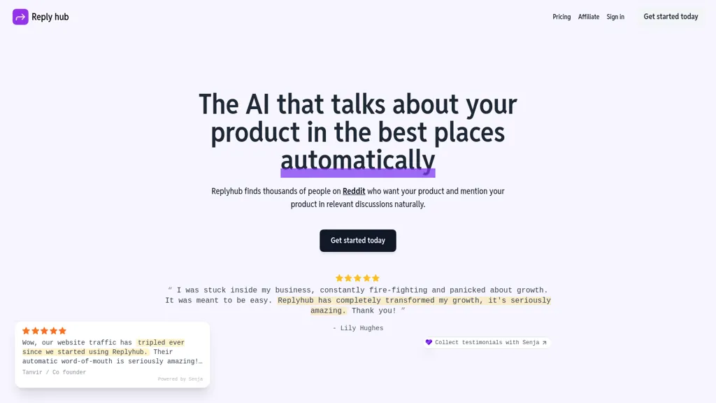 Reply Hub 工具截图