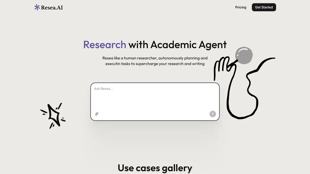 Resea AI 工具截图