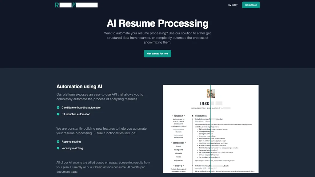 ResuMetrics 工具截图