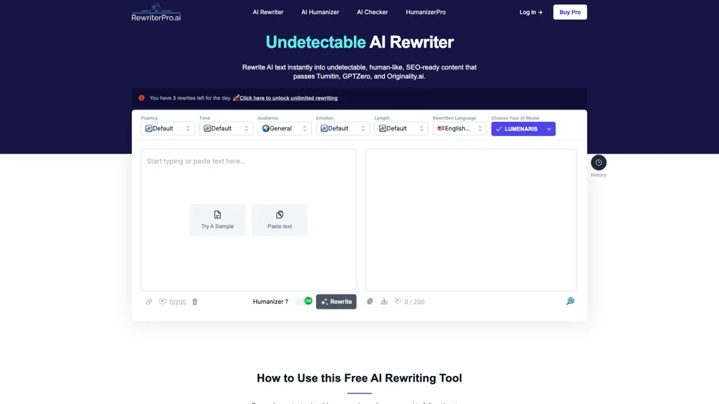 RewriterPro 官网截图