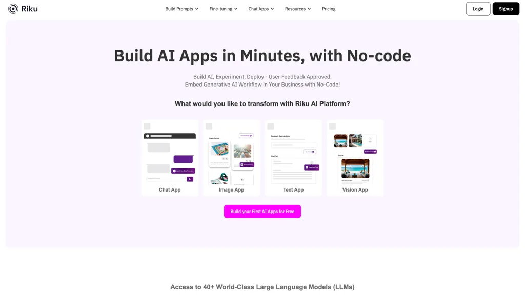 Riku.ai 官网截图