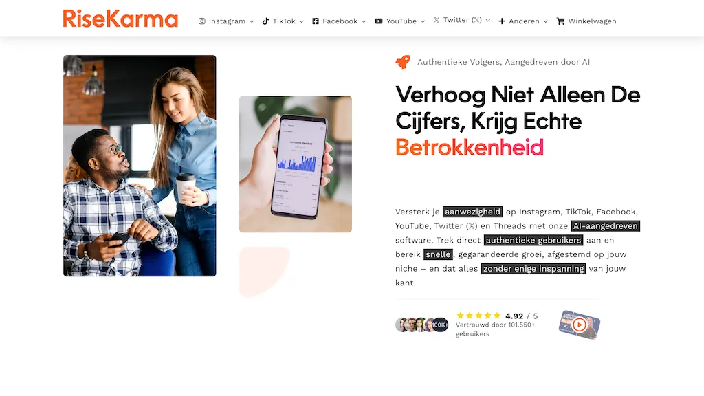 RiseKarma 官网截图