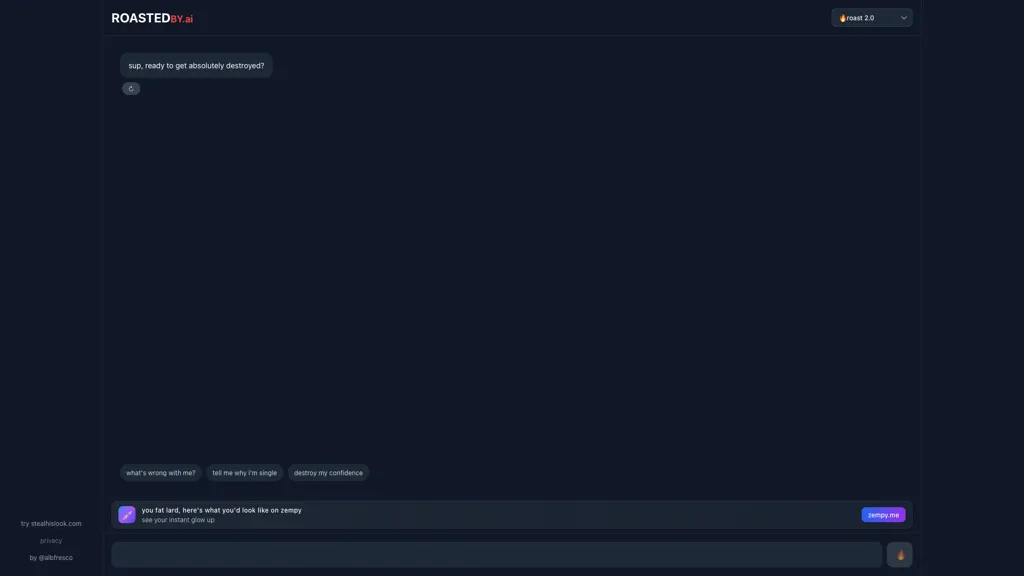 RoastedBy.ai 官网截图