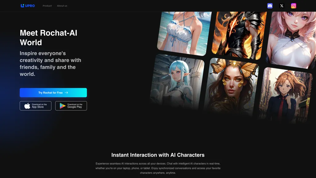 Rochat-AI Chatbot 官网截图