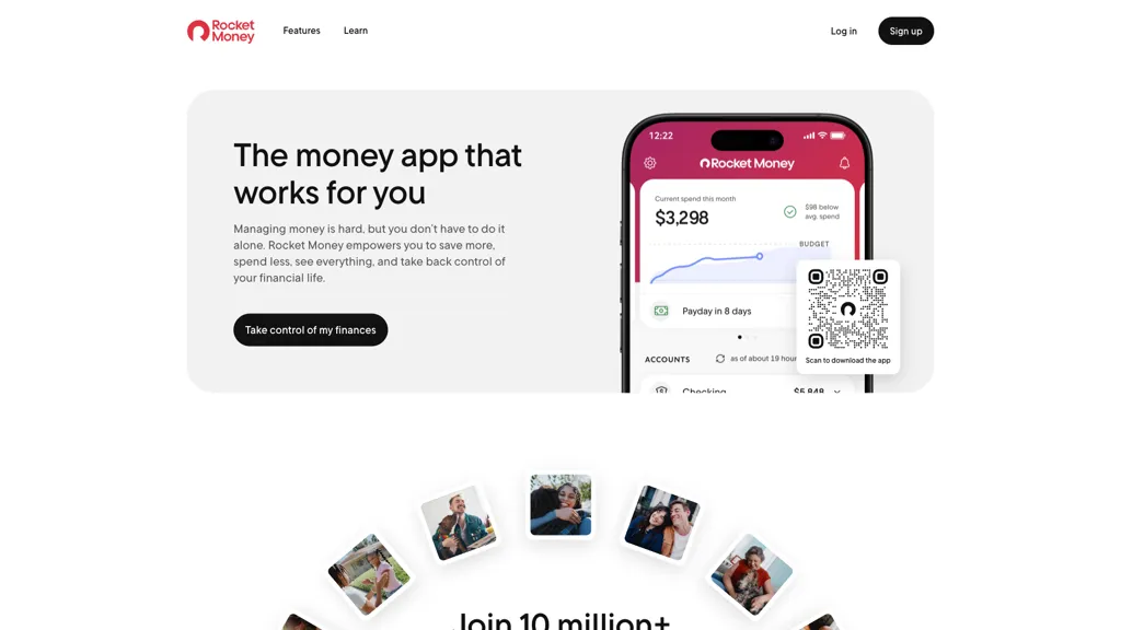 RocketMoney 官网截图