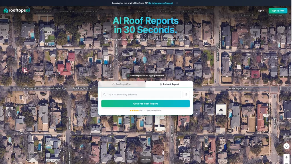 Rooftops AI 工具截图