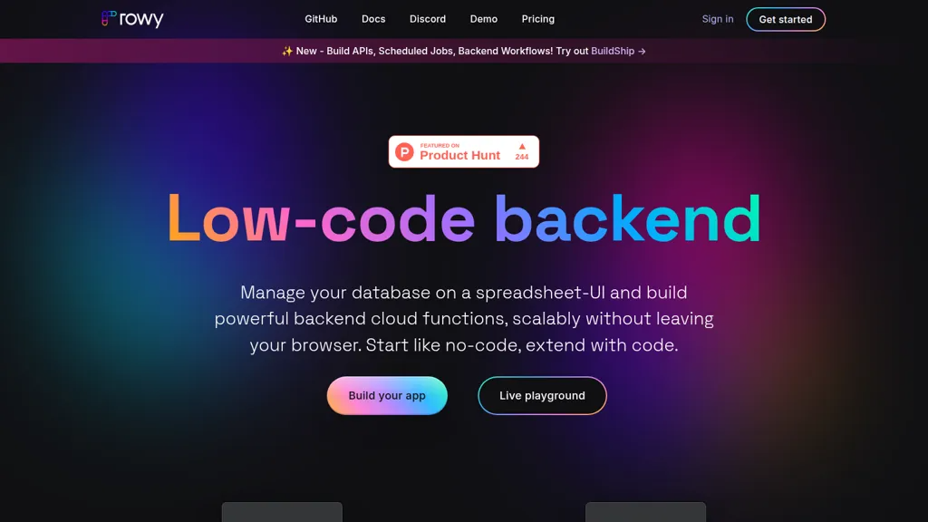 rowy.io 工具截图