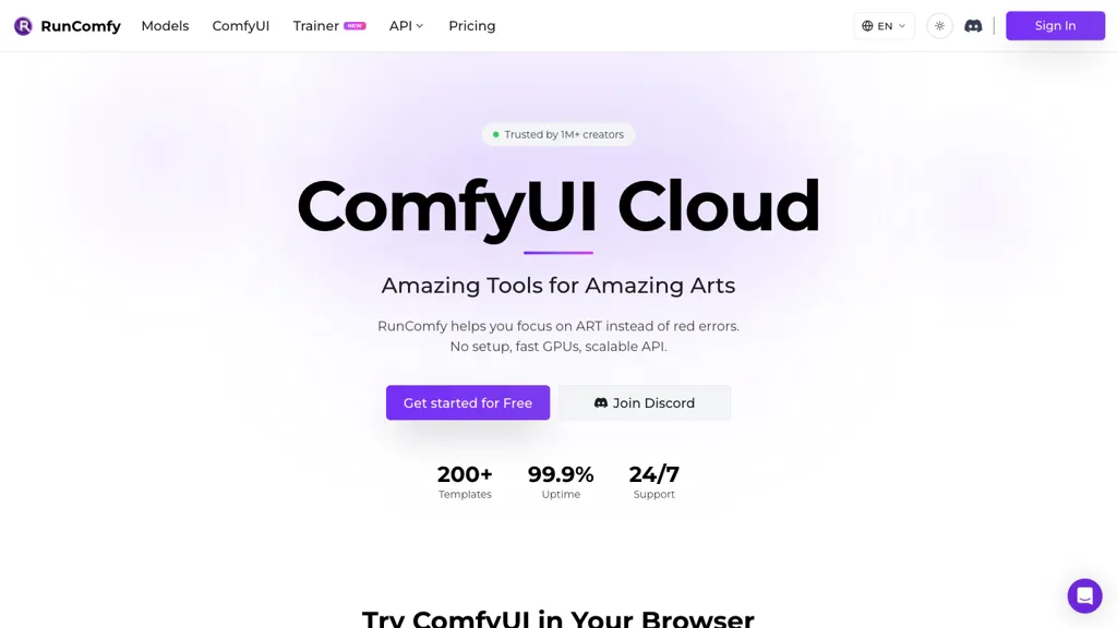 RunComfy 工具截图