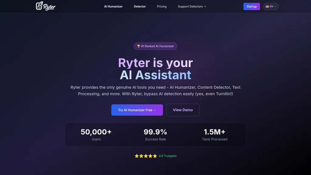 Ryter Pro 官网截图
