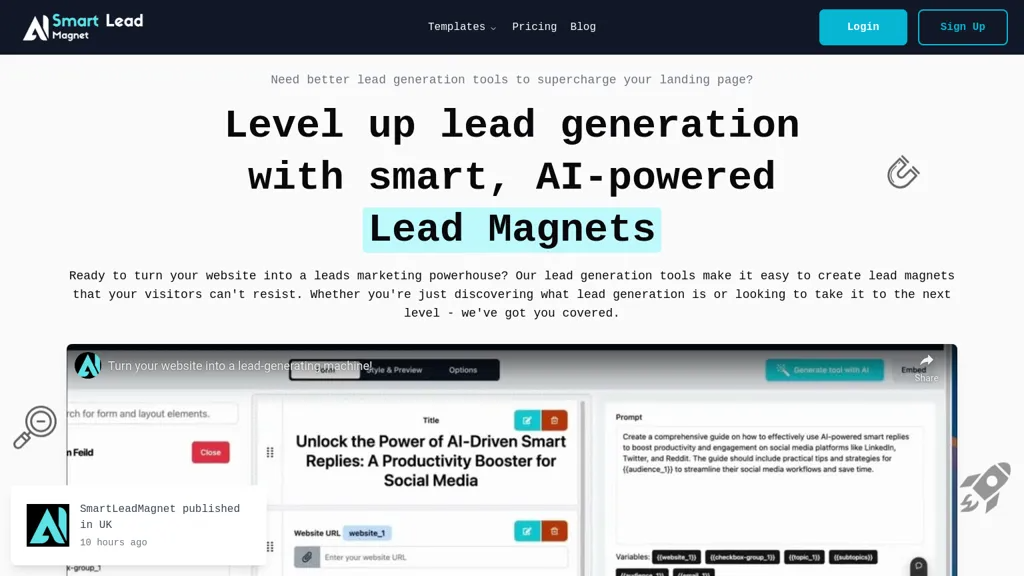Samrt Lead Magnet 工具截图