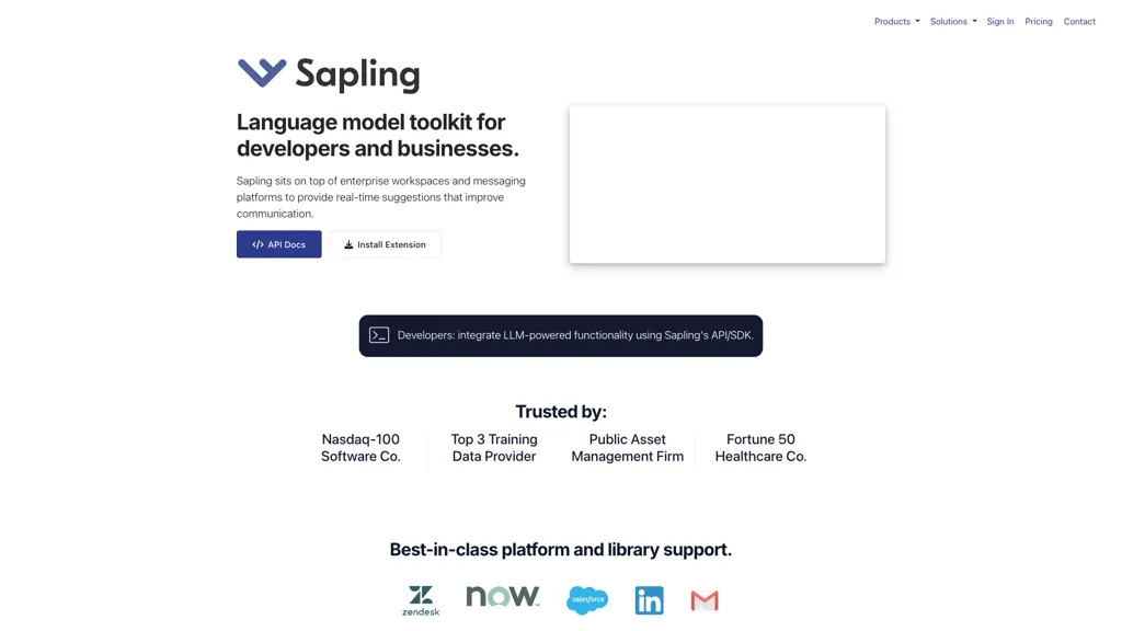 Sapling 工具截图