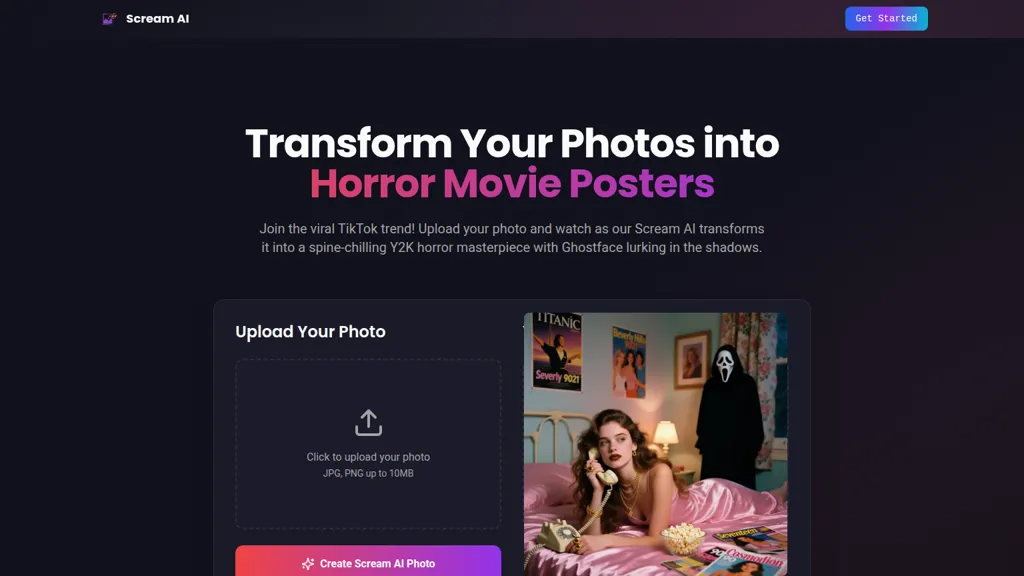 Scream AI 官网截图