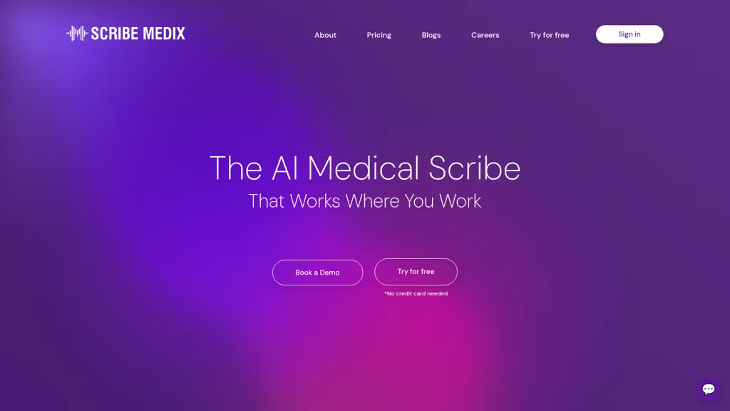 Scribe Medix 官网截图