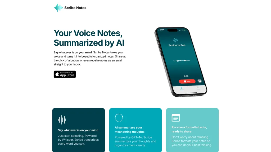 Scribe Notes 官网截图