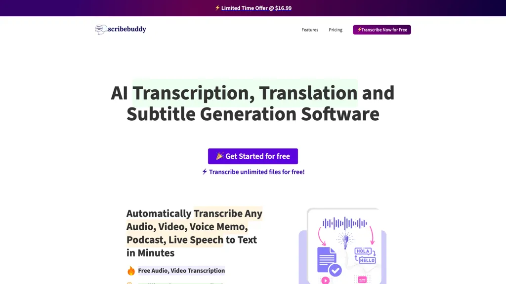 Scribebuddy 工具截图