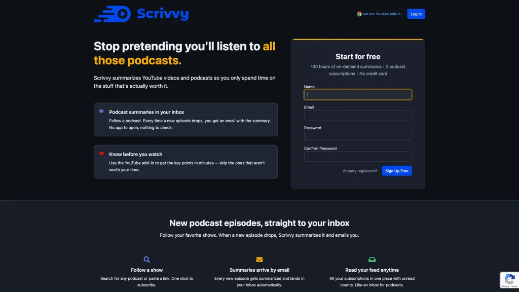 Scrivvy 官网截图