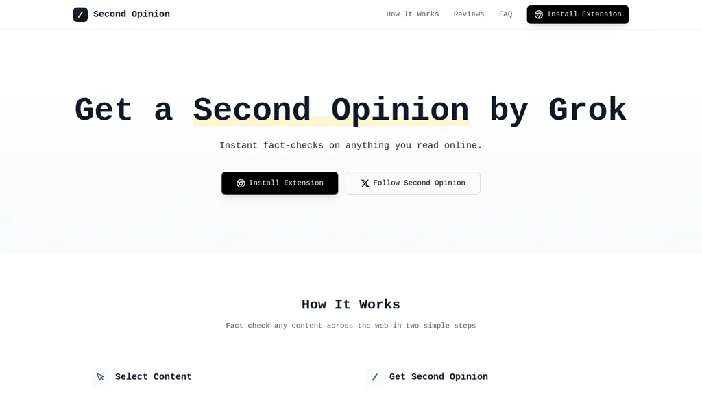 Second Opinion 工具截图