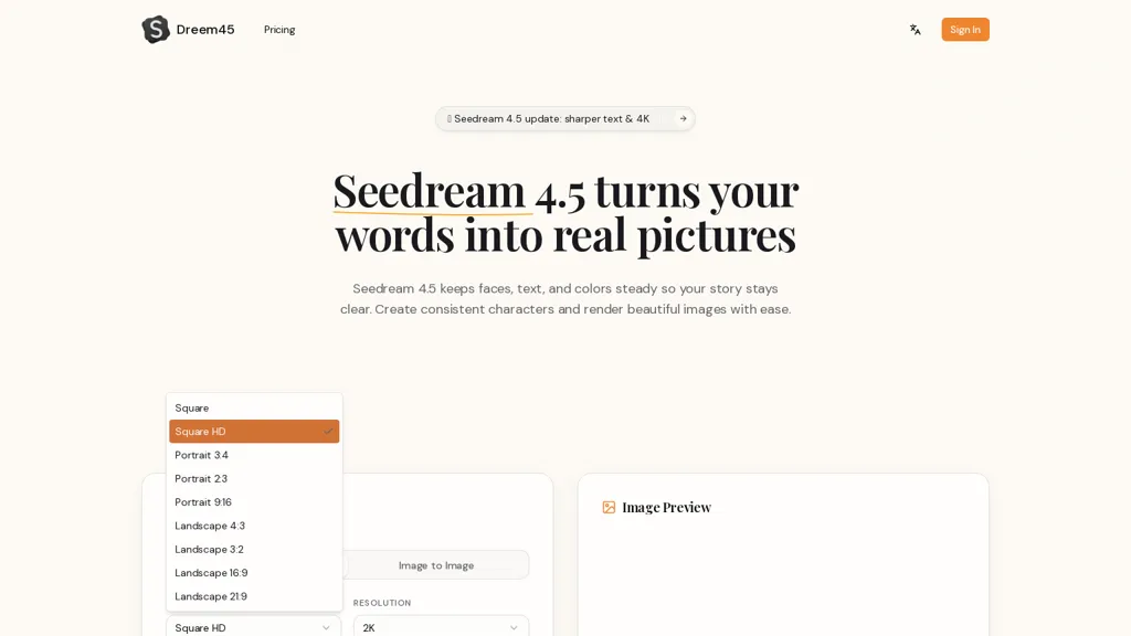 Seedream45.io 工具截图